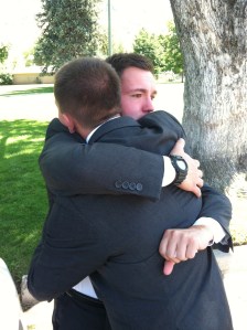 Tyler and Hunter just prior to entering the MTC