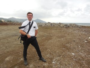 Elder Burbidge near the sea in Atimonan.
