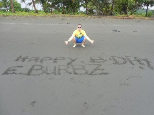 My companion wrote me a message for my birthday!